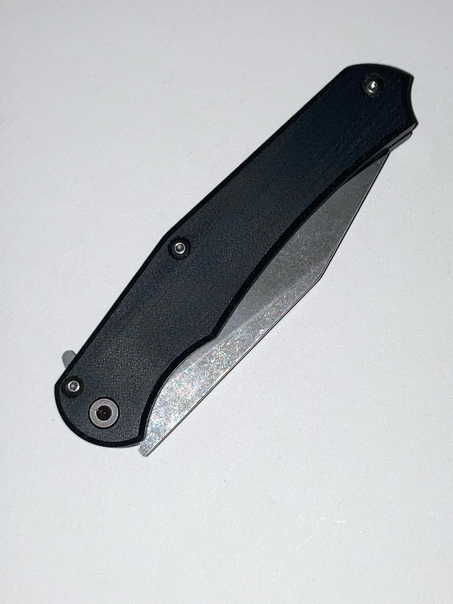 Green Micarta Flipper Pocket Knife