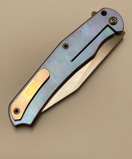 Titanium Flipper Pocket Knife