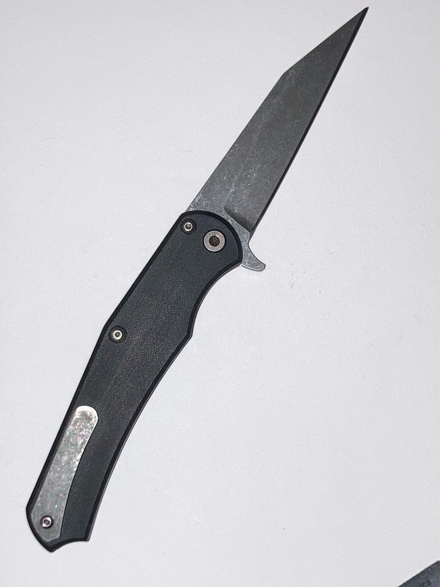 Green Micarta Flipper Pocket Knife