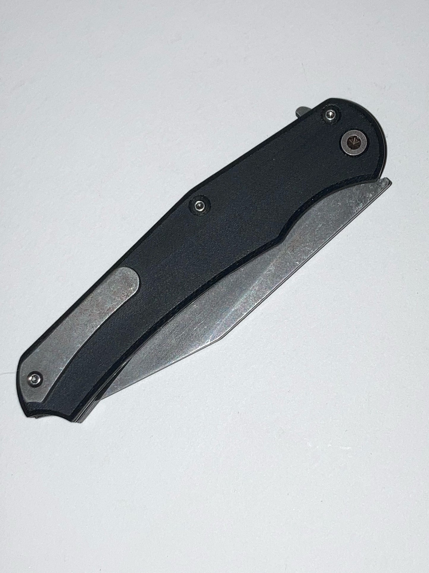 Green Micarta Flipper Pocket Knife