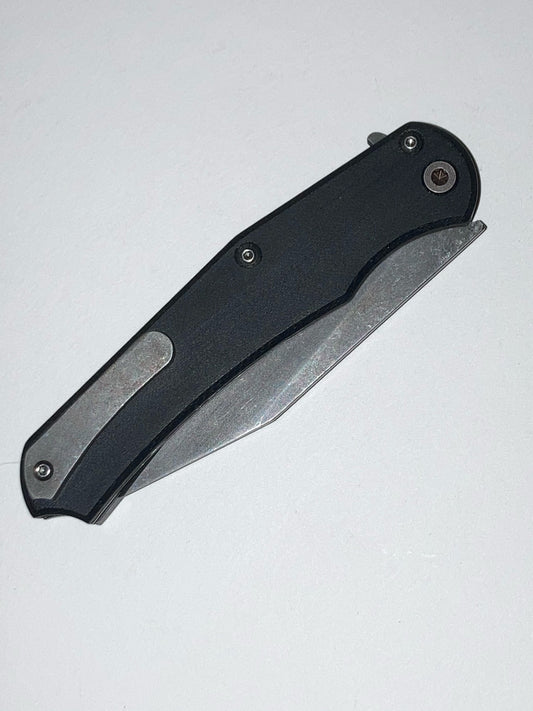 Green Micarta Flipper Pocket Knife
